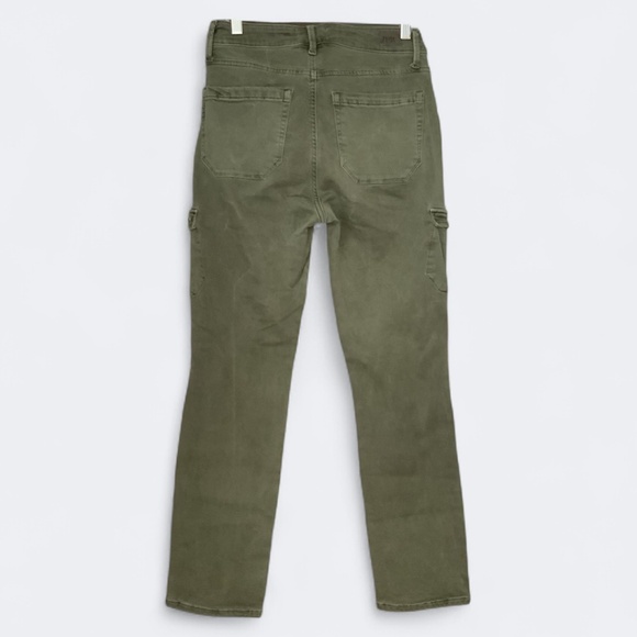 PAIGE Jolie Khaki Green Slim Cotton Cargo Ankle Utility Pants SZ 26 - Picture 7 of 15